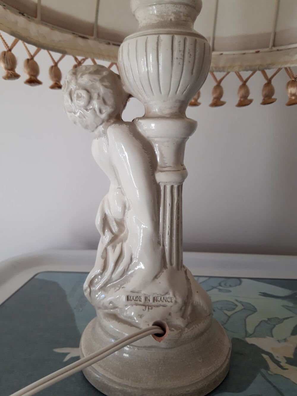 Lampe Ch&eacute;rubin sign&eacute;e JP ( 1950 - 1980) Décoration