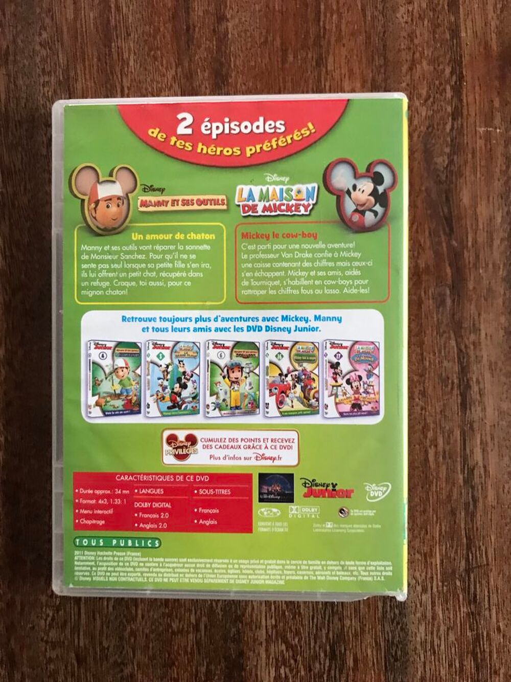 DVD Disney junior DVD et blu-ray