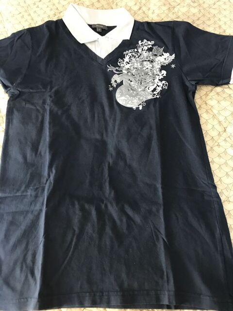 POLO MARINE Col blanc  Taille S  TEX MAN 9 Saint-Genis-Laval (69)