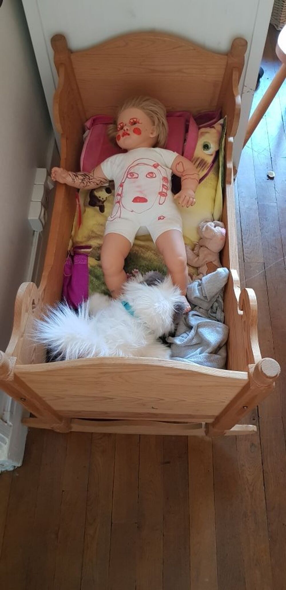 berceau b&eacute;b&eacute; en bois Puériculture