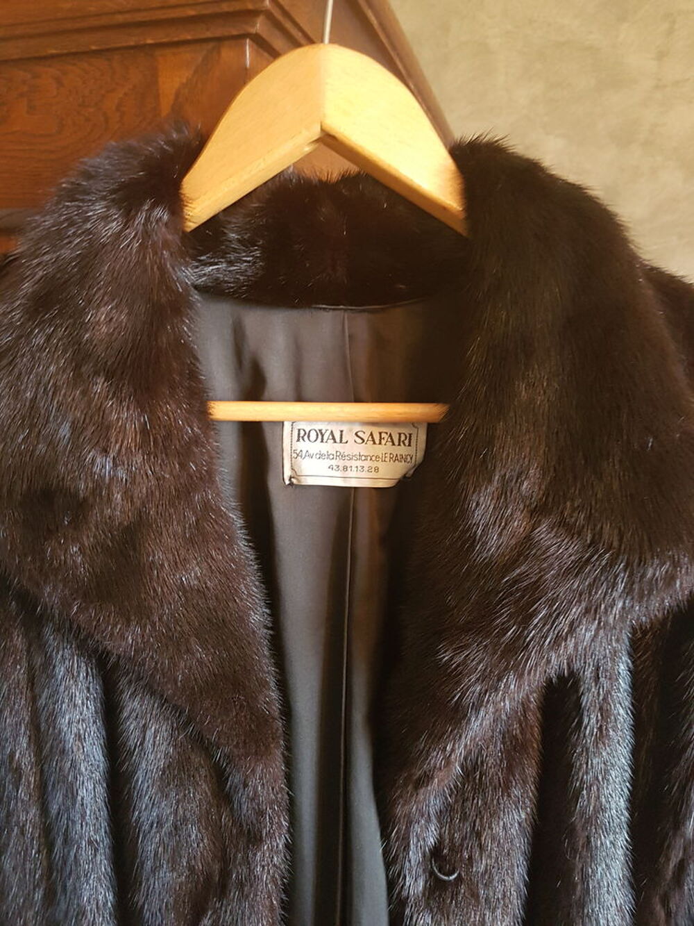 Manteau en Vison Royal Safari. Vêtements