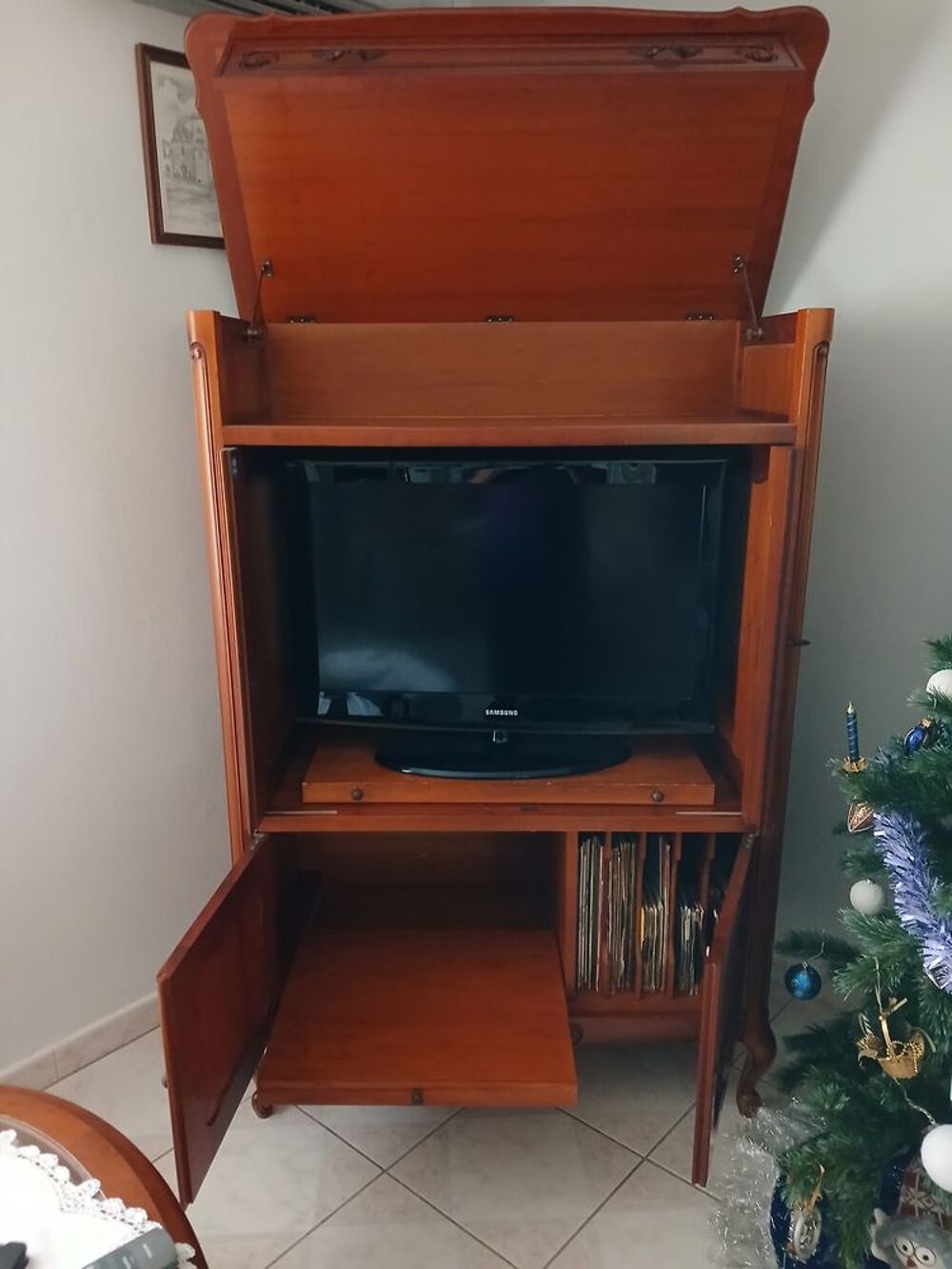 meuble de tele en merisier Meubles