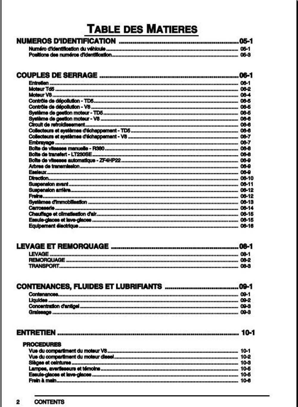 manuels d'atelier Land Rover Discovery 1 et 2 Livres et BD