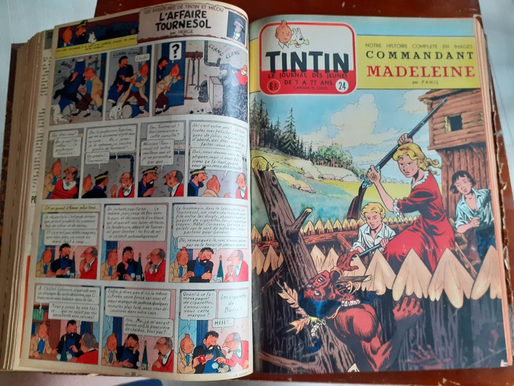 RELIURE JOURNAL DE TINTIN 1955 Livres et BD