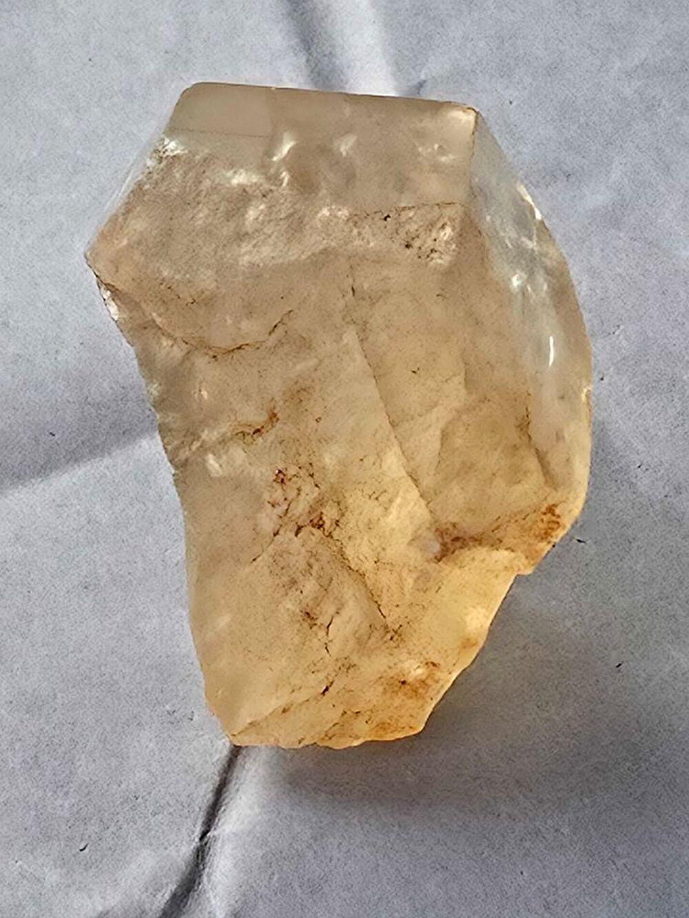 V&eacute;ritable Citrine Naturelle de Kolwezi RDC-37g 