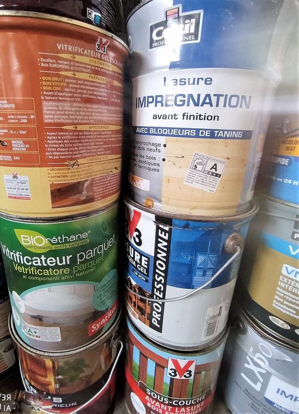 Lasure, vernis, huile, vitrificateur Bricolage
