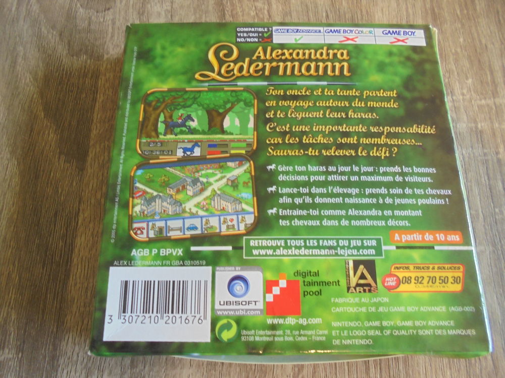Game Boy Advance "Alexandra Ledermann" Consoles et jeux vidéos