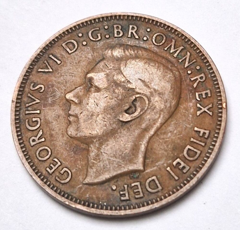 Pi&egrave;ce de monnaie 1/2 penny George VI 1952 Royaume-Uni (1) 