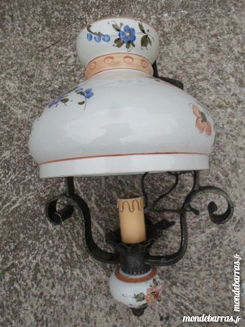 lustre fer forge et porcelaine 45 Am�lie-les-Bains-Palalda (66)