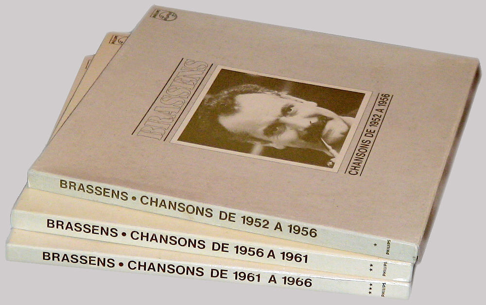 Georges Brassens 3 coffrets de 3 vinyls CD et vinyles