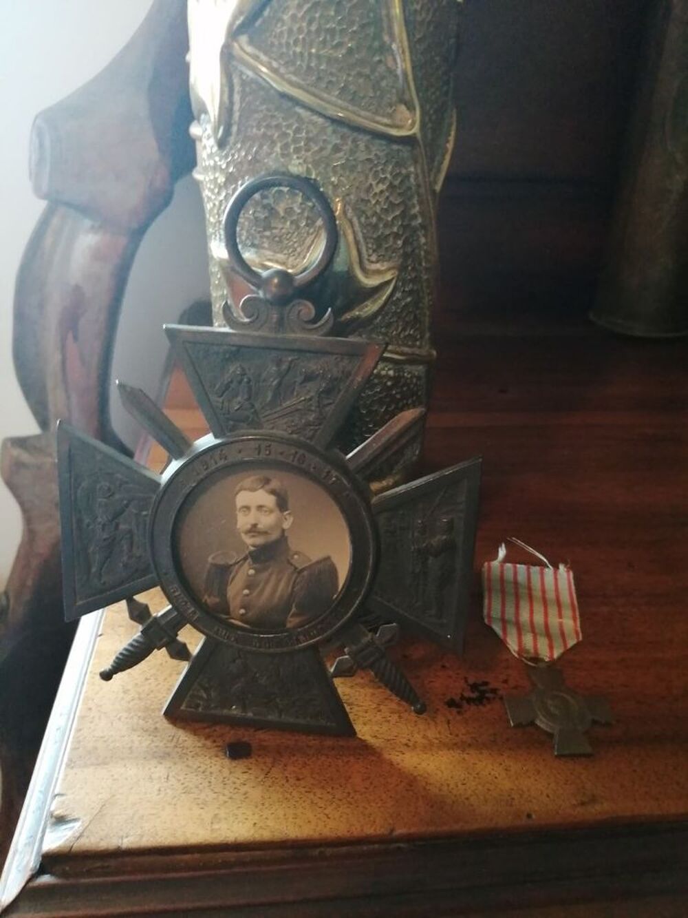 CADRE PHOTO CROIX DE GUERRE 14 18 Décoration