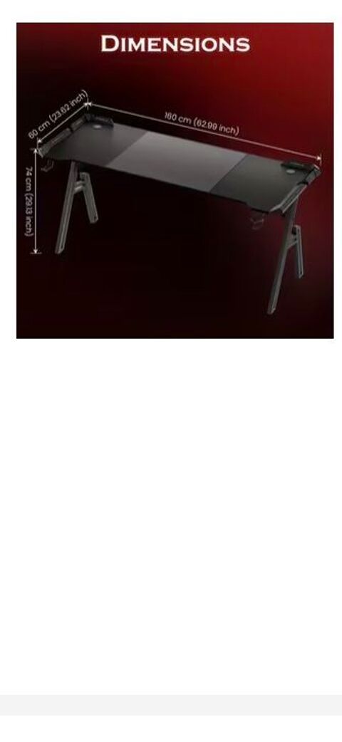 BUREAU GAMING 160/60 ETAT PARFAIT 60 Cannes La Bocca (06)