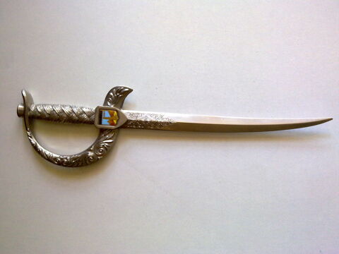 Coupe papier sabre blason vintage 10 Clichy (92)