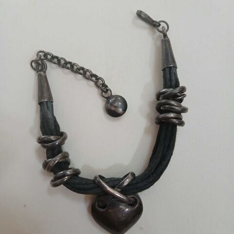 Bracelet argent et cuir 80 �zanville (95)