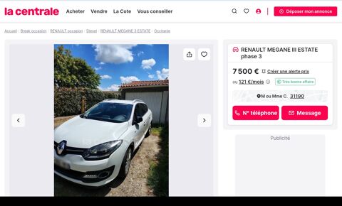 Renault megane iii estate Mégane Estate III 1.5 dCi 110 Ene