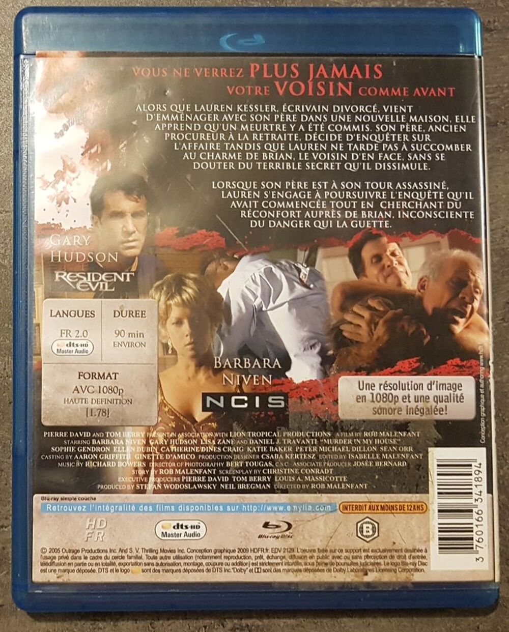 Blu-ray BLOOD STAINS (&eacute;treinte sanglante) DVD et blu-ray