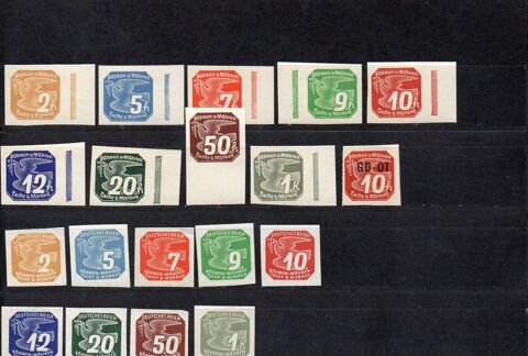 Bohème et Moravie série complète timbres journaux neufs ** 4 Vignoux-sur-Barangeon (18)