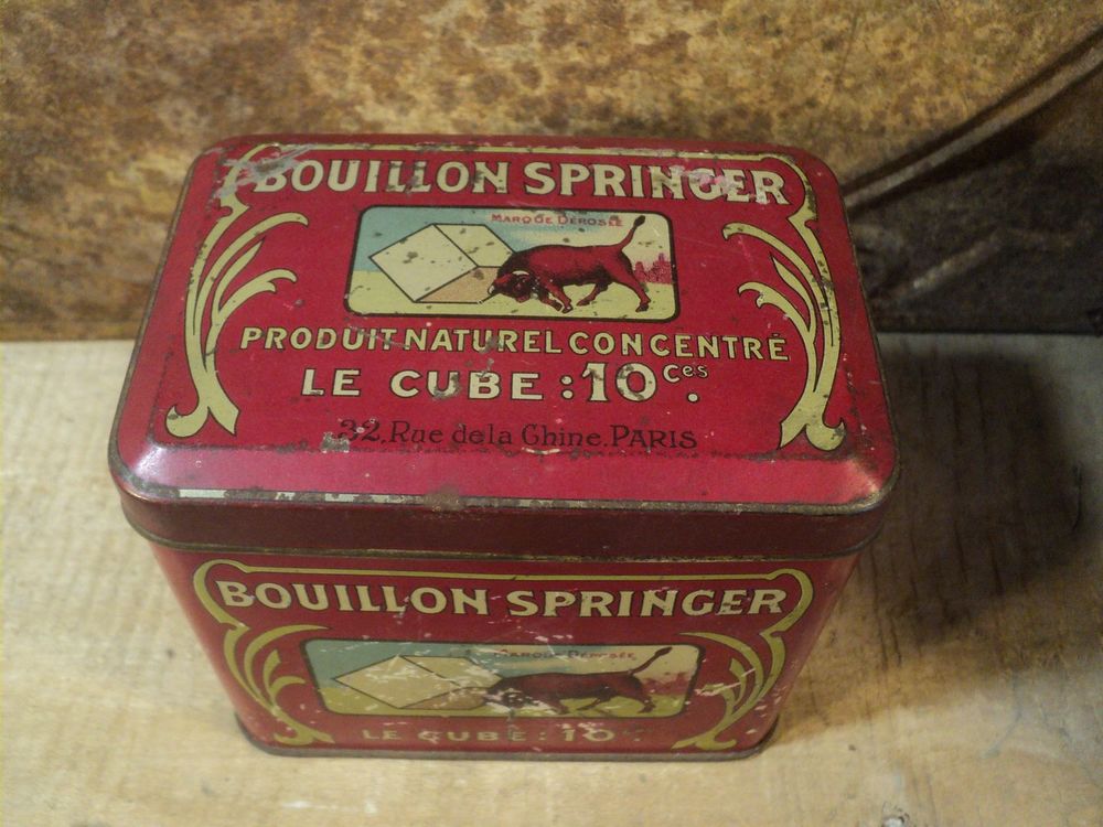Ancienne Boite Publicitaire Bouillon Springer 