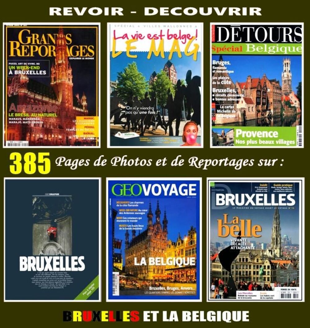VISITEZ LA BELGIQUE ET BRUXELLES Livres et BD