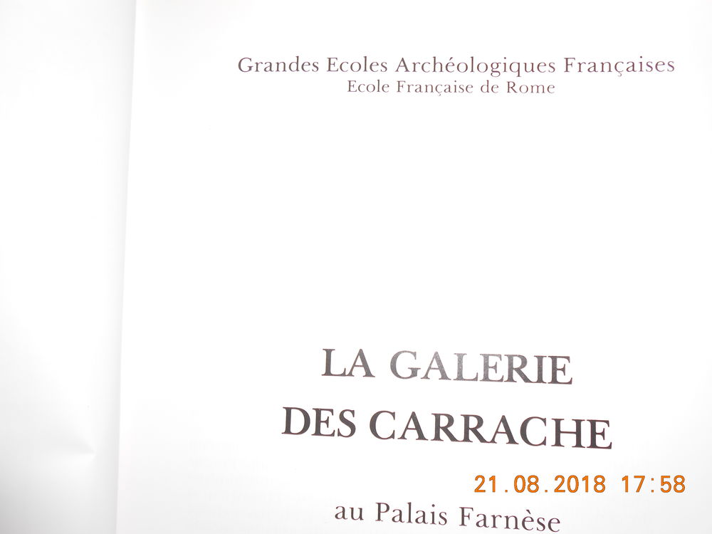 Tr&egrave;s beau livre : La galerie de Carrache au palais farn&egrave;se Livres et BD