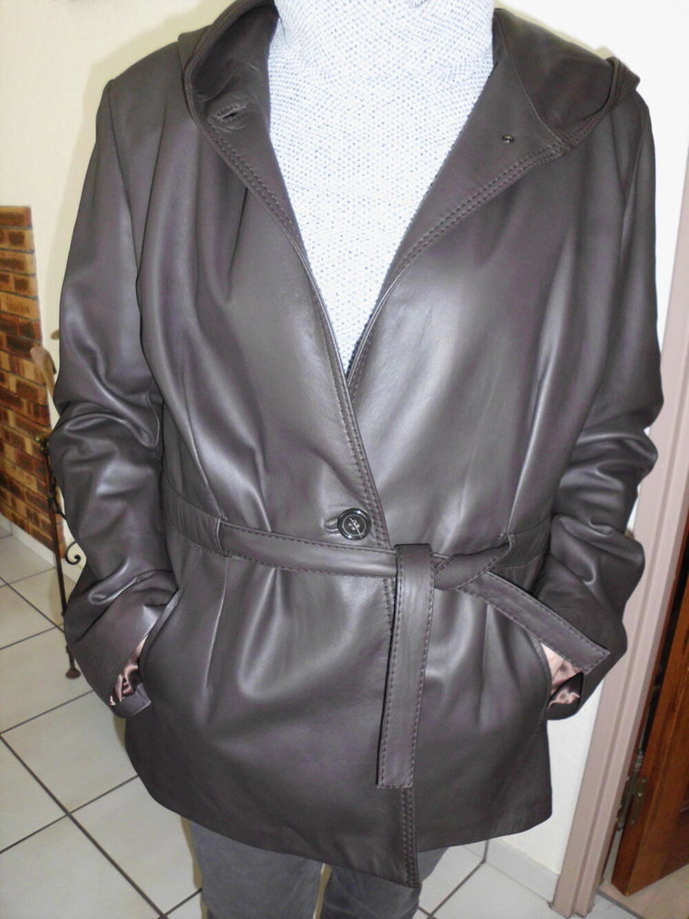 veste en cuir Vêtements