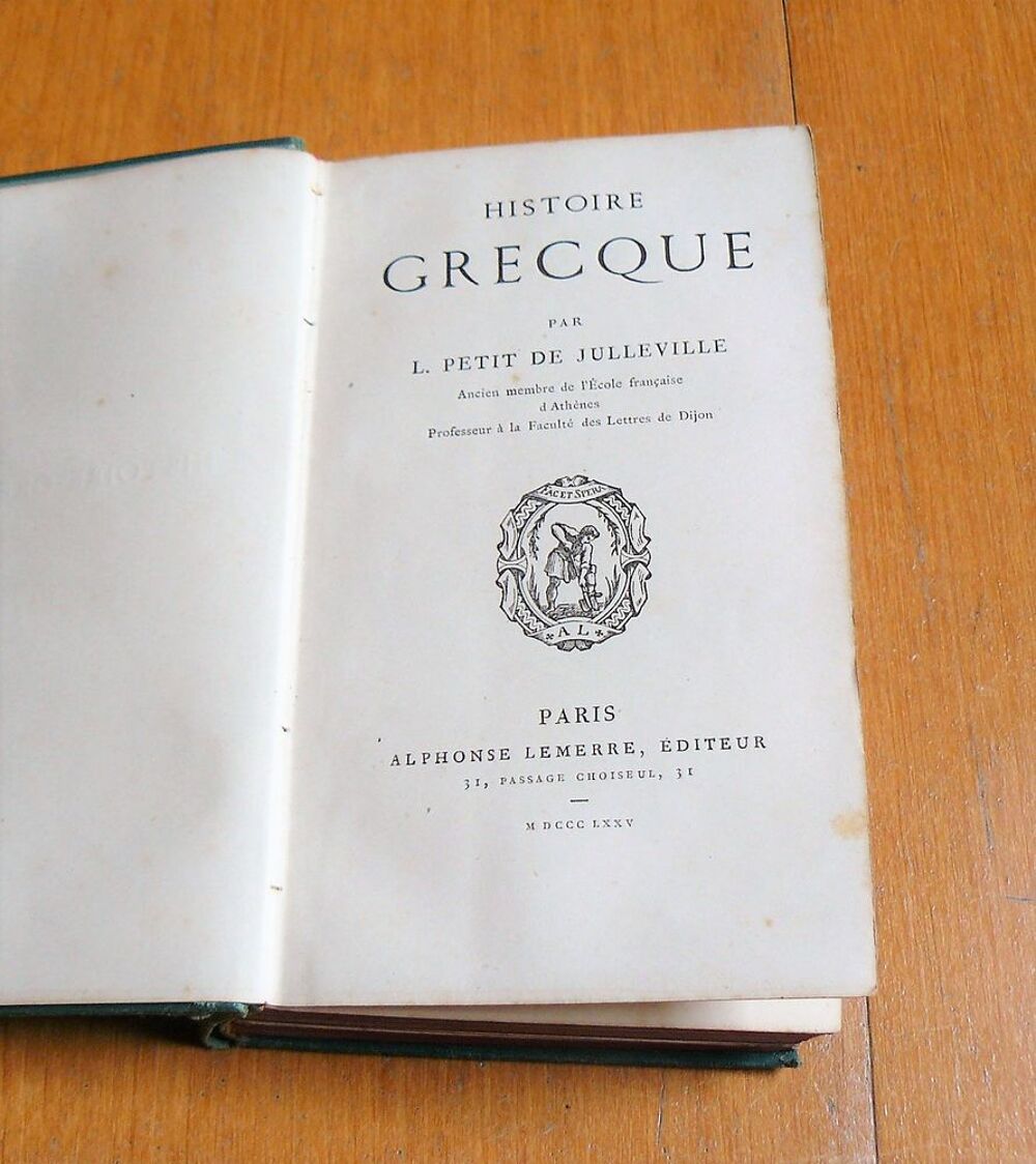 Histoire Grecque - L. PETIT de JULLEVILLE - 1875 Livres et BD