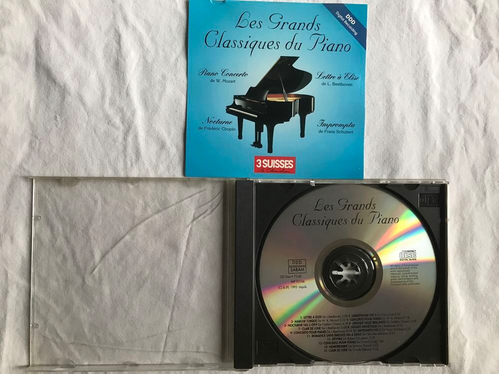 CD Les Grands Classiques Du Piano - Objet Publicitaire CD et vinyles