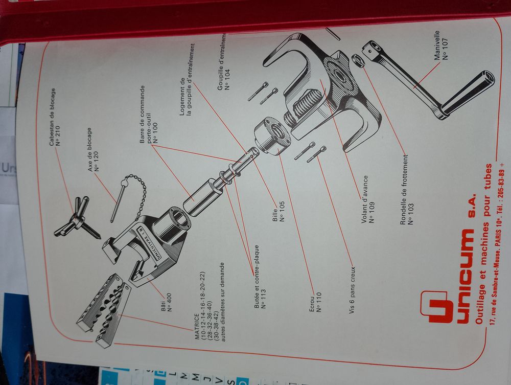 Outil a restreindre et faire des emboitages / tuyaux cuivre Bricolage