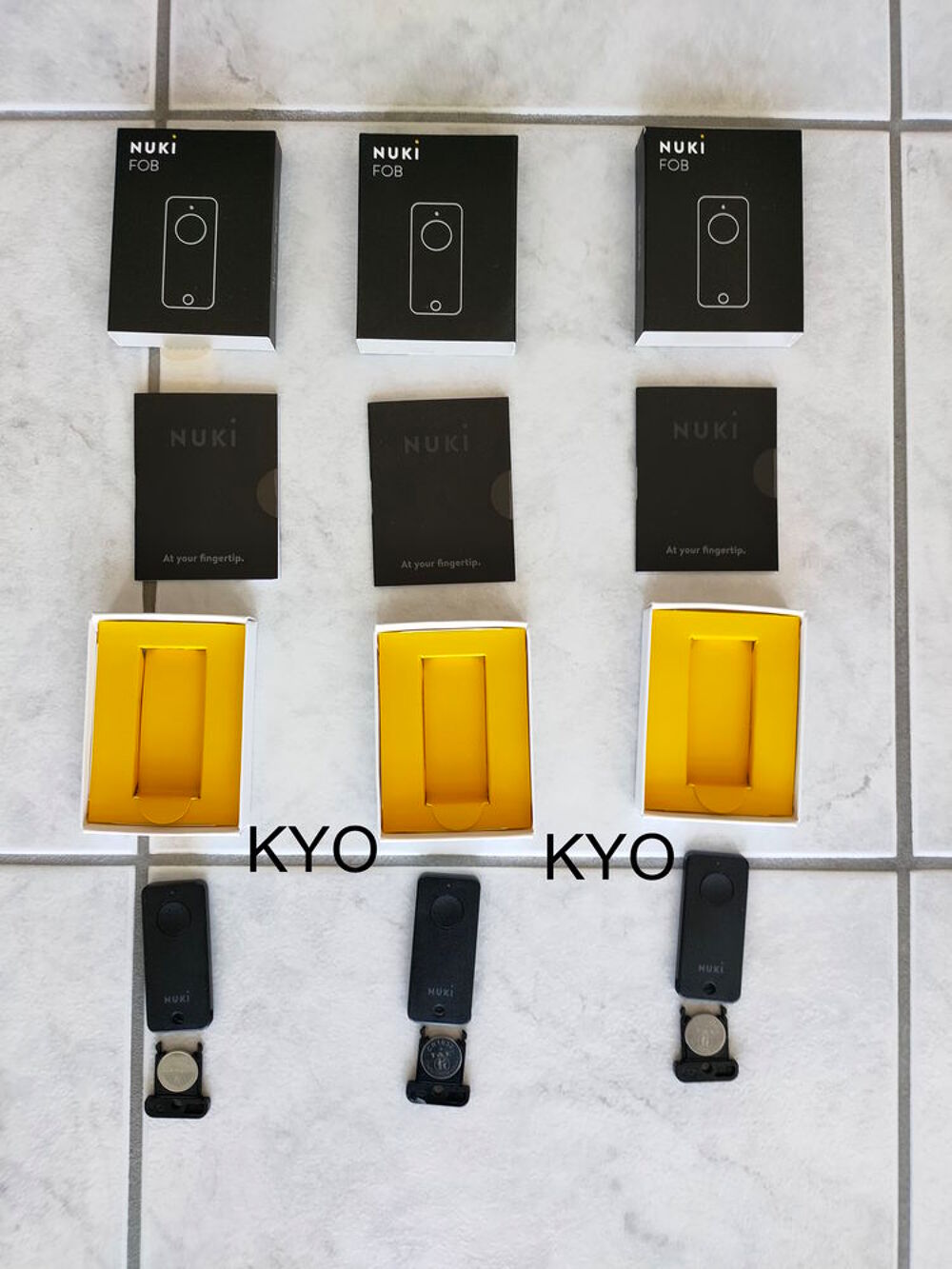 NUKI Fob, t&eacute;l&eacute;commande porte, porte-cl&eacute;s rectangulaire noir Matriel informatique