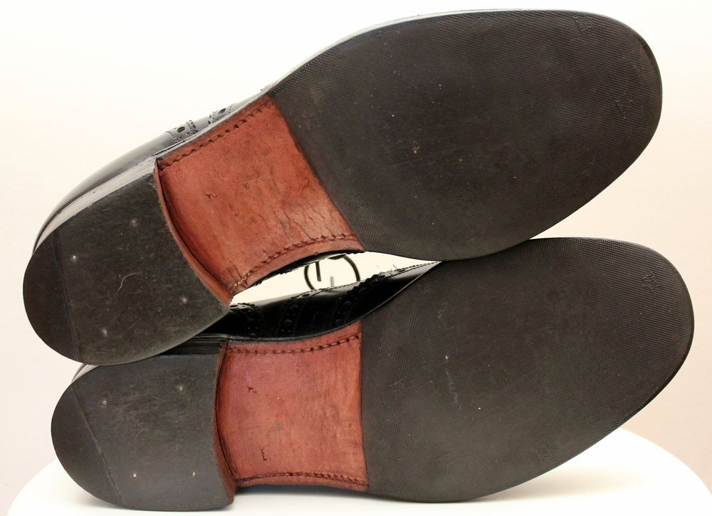 CHURCH'S CHAUSSURES &agrave; € LACETS NOIR BURWOOD T.41,5 Fr Chaussures