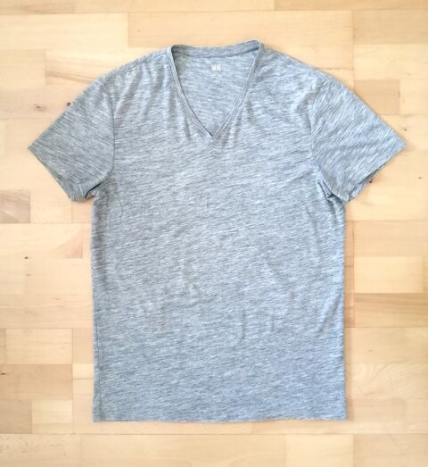 Tee-shirt gris chin� - H&M - taille M 4 Puteaux (92)
