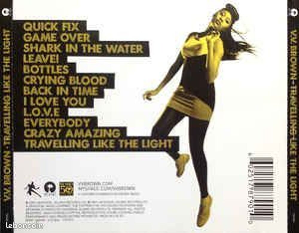 Cd V.V. Brown ?? Travelling Like The Light (etat neuf) CD et vinyles