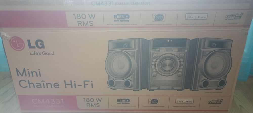 Cha&icirc;ne hi-fi 180W RMS LG Audio et hifi