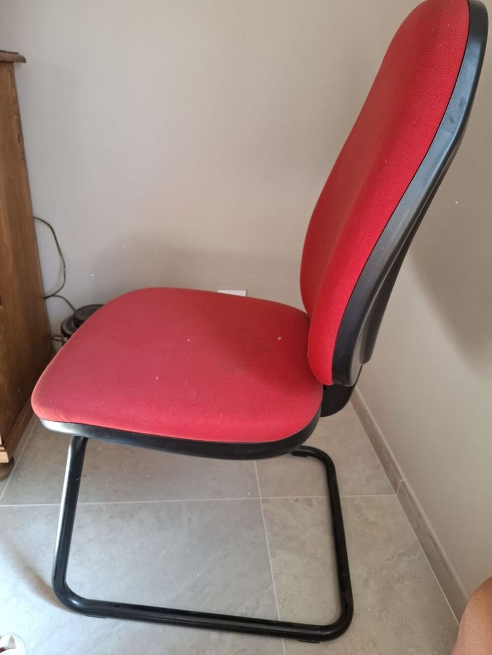 Chaise bureau fixe rev&ecirc;tement textile Meubles