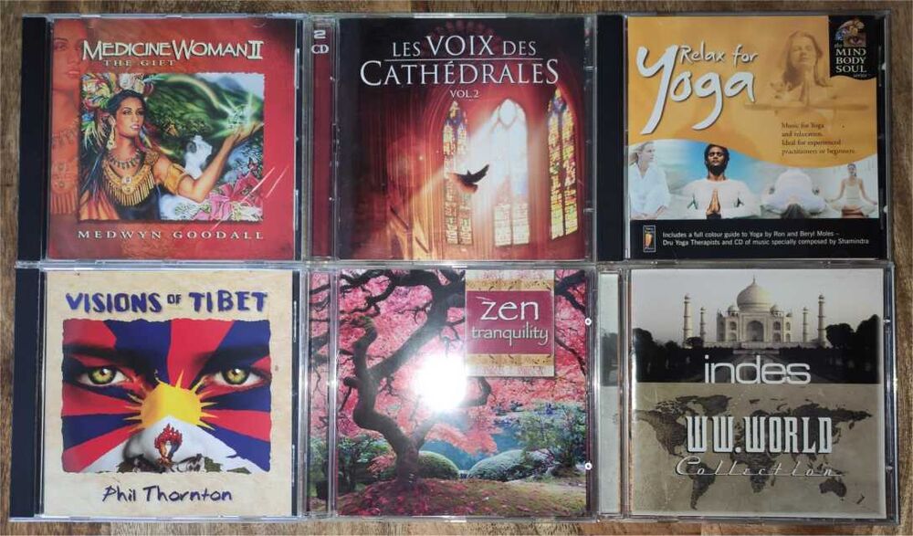 CD Zen Relax Yoga Tranquille Ambiance - Lot de 6 CD et vinyles