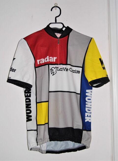 Maillot cycliste vlo vintage tour de france Hinault Lemond wonder radar la vie claire santini 50 Petite Synthe (59)