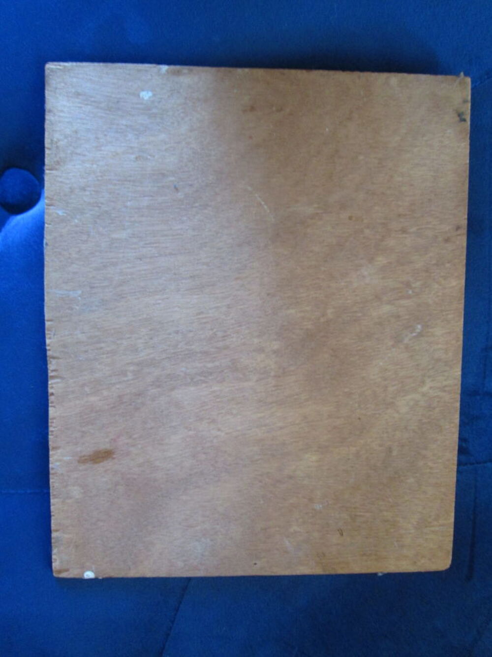 Tableau huile sur bois repr&eacute;sentant une maison Décoration