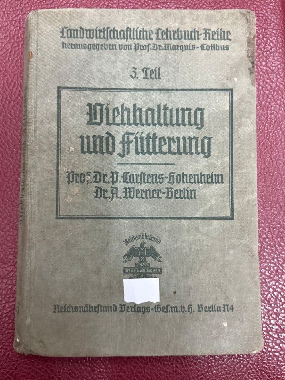 Livre allemand 1937 WW2 