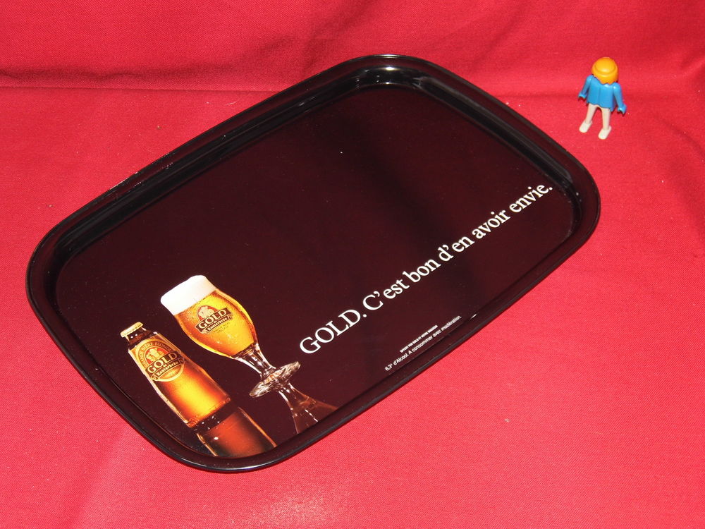 Plateau publicitaire biere GOLD brasserie bistrot vintage 