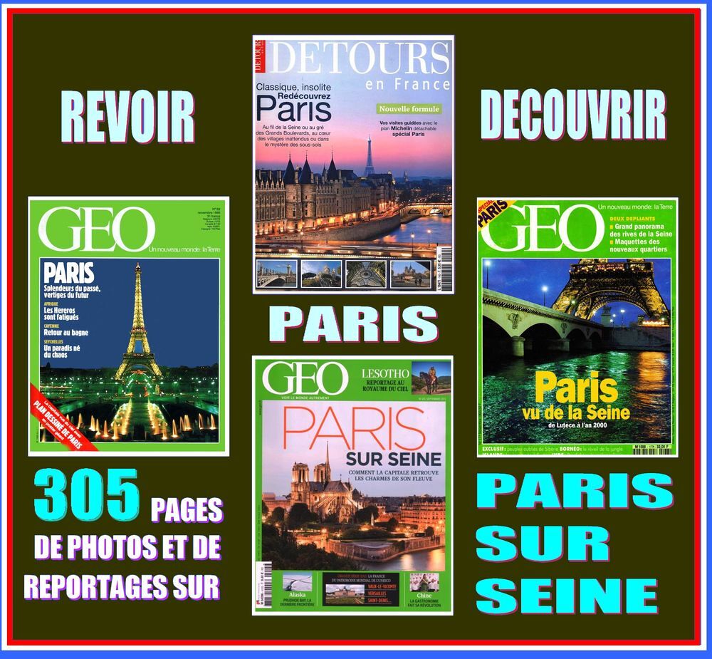 PARIS - g&eacute;o - LA SEINE / prixportcompris Livres et BD