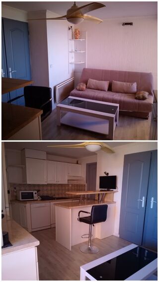 Location Appartement à l'année appart 2 chambres 33m2 face mer, Le Barcarès Le barcarès