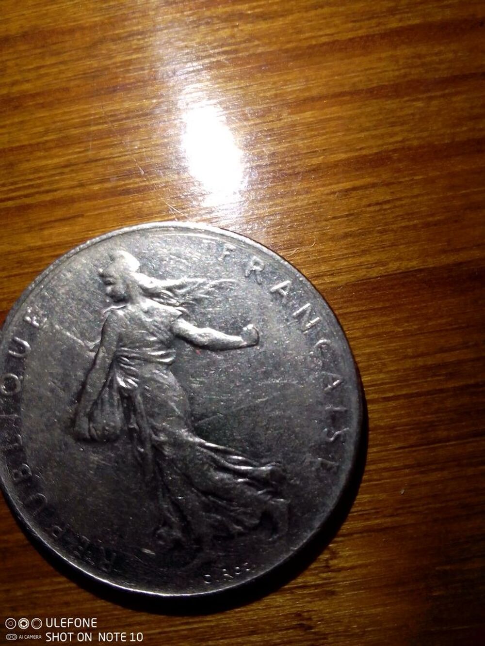 Pi&egrave;ce de 1 F 1976 / Monnaie franc 1976 