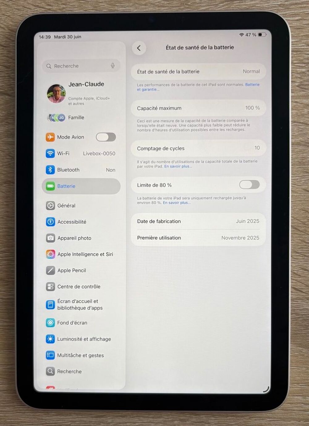iPad mini / AppleCare+ 05 nov. 2027 / stylet pro
Téléphones et tablettes