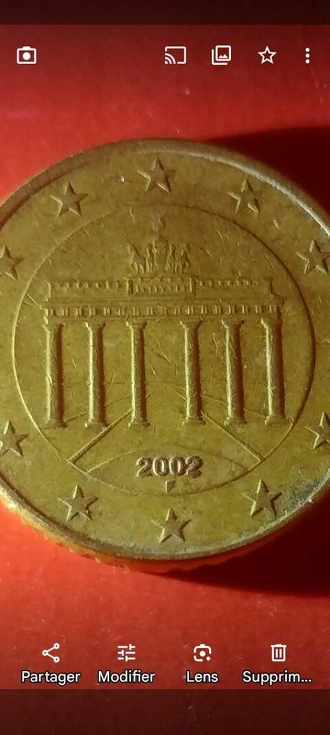 pièces de collection Allemagne 2002 fauté 200 Angoulême (16)