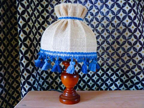 Lampe de chevet vintage TBE bois decoration luminaire bureau 12 Brienne-le-Château (10)