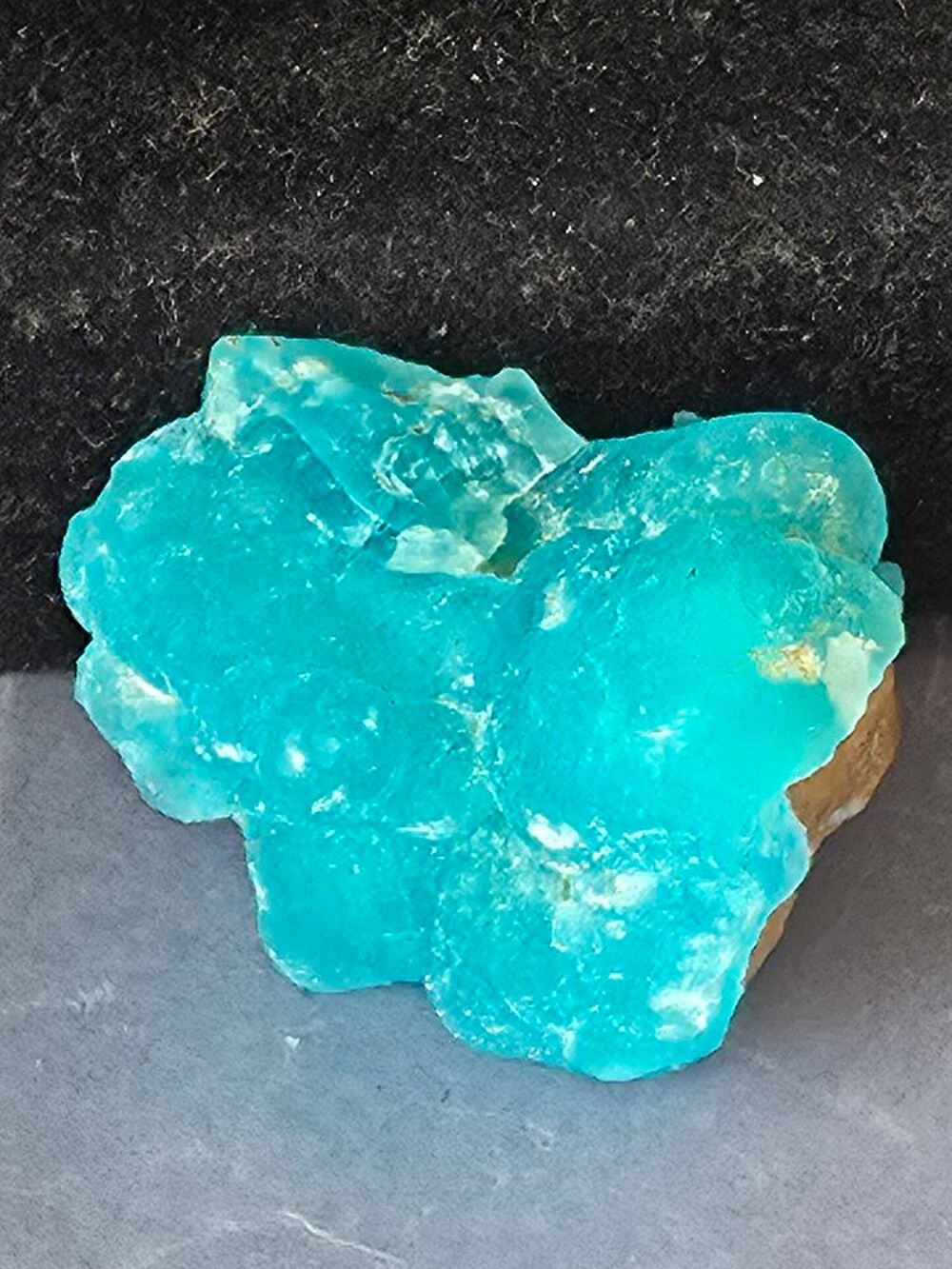H&eacute;mimorphite Bleue Cristallis&eacute;e Katanga RDC-Min&eacute;ral Brut Collection 10g 