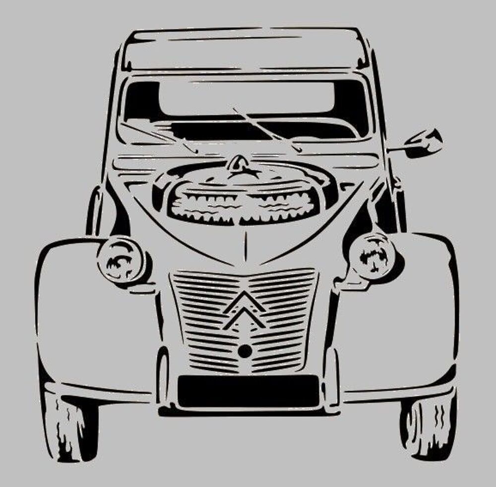 Gravure laser - Miroir grav&eacute; - 2 Cv 4x4 Décoration