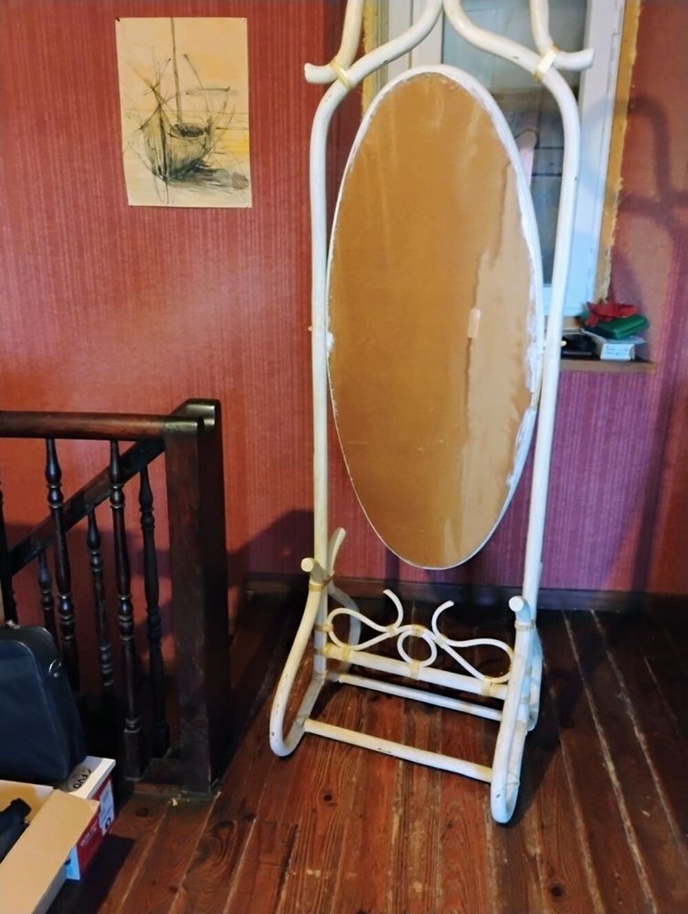 MIROIR PSYCHE BAMBOU Décoration