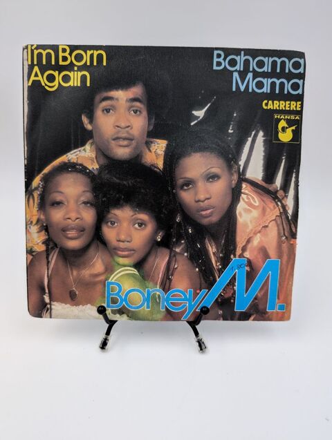 Vinyle 45 tours Boney M. I'm Born Again / Baham Mama  2 Vulbens (74)