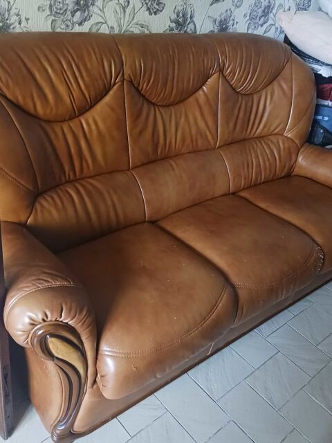 canap� 3 place marron �   payez sur place 160 Y�vres (28)
